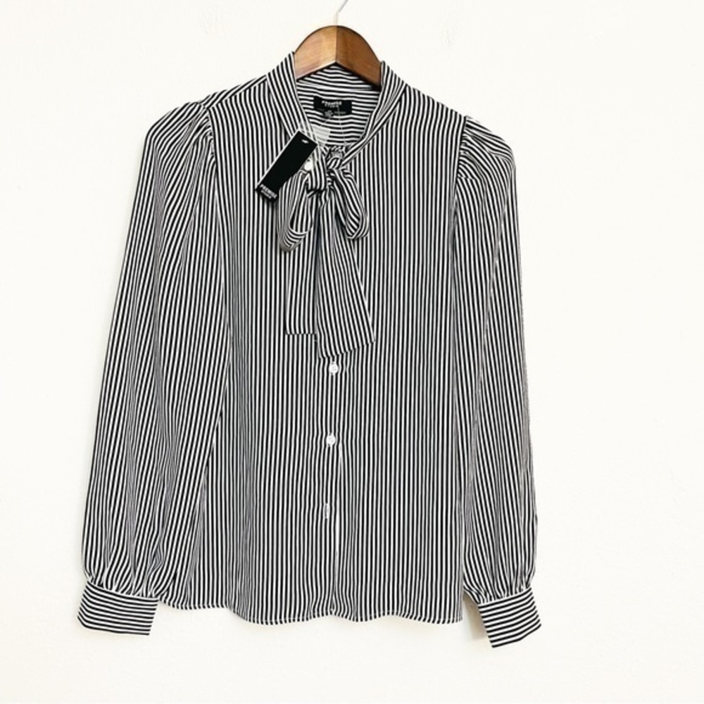 NWT Premise Studio Long Sleeve Striped Top Size XS